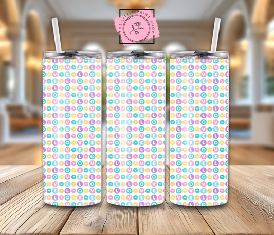 Love Letters - 20oz Sublimation Wrap