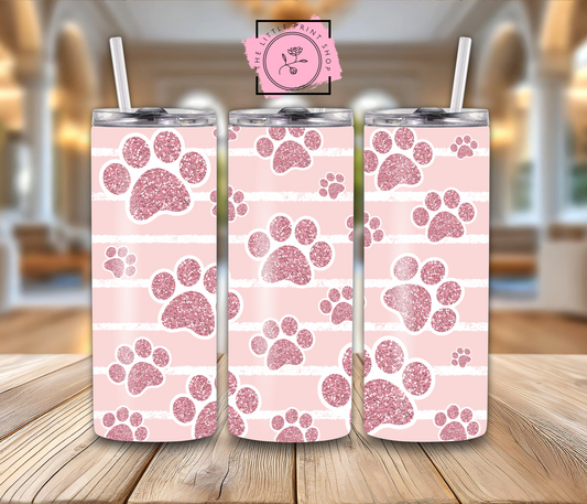 Pink Paws - 20oz Sublimation Wrap