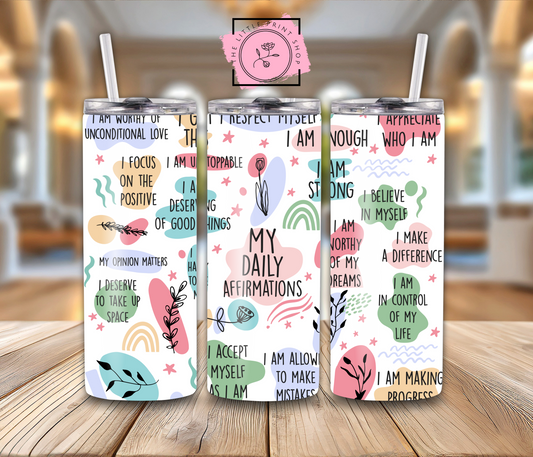 My Daily Affirmations - 20oz Sublimation Wrap