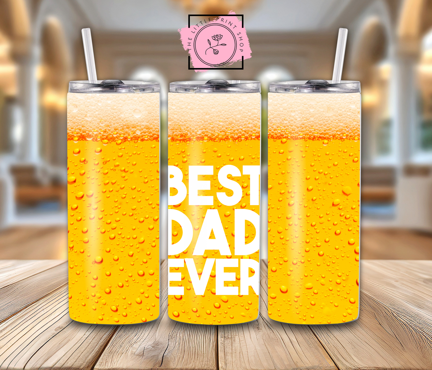 Best Dad Ever Beer - 20oz Sublimation Wrap