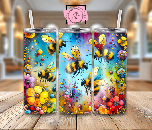 Bumble Bees - 20oz Sublimation Wrap