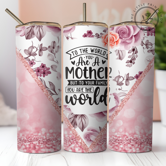 To The World Pink Roses - 20oz Sublimation Wrap
