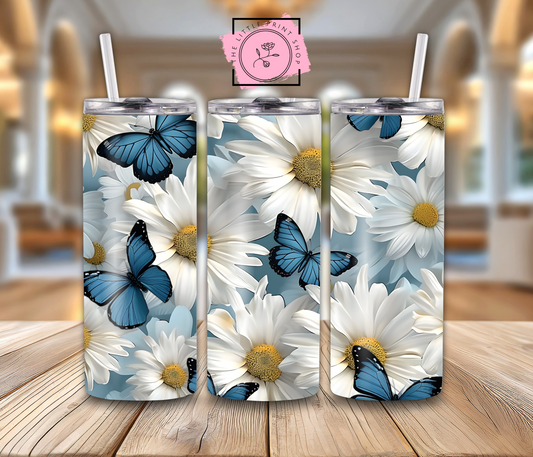 White Daisy - 20oz Sublimation Wrap