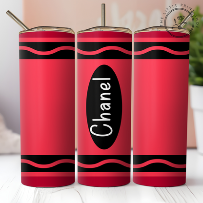 Crayon ~ Personalise - 20oz Sublimation Wrap