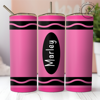 Crayon ~ Personalise - 20oz Sublimation Wrap