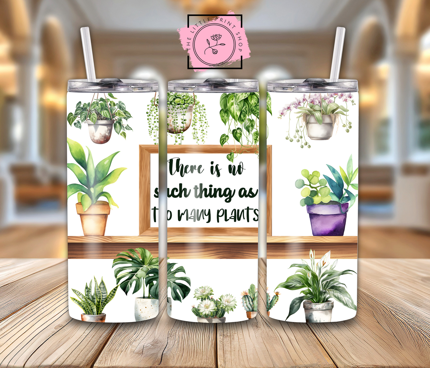 Too Many Plants - 20oz Sublimation Wrap