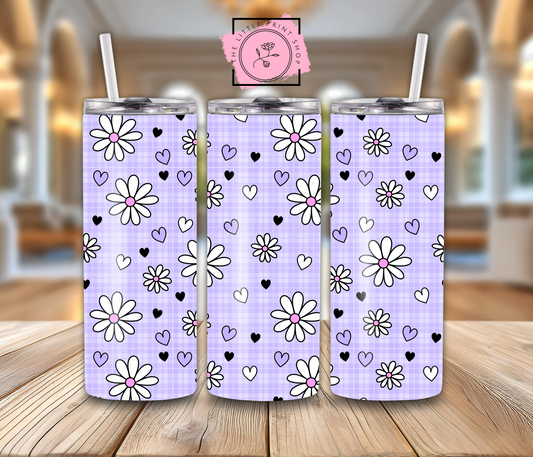 Daisies - Lilac - 20oz Sublimation Wrap