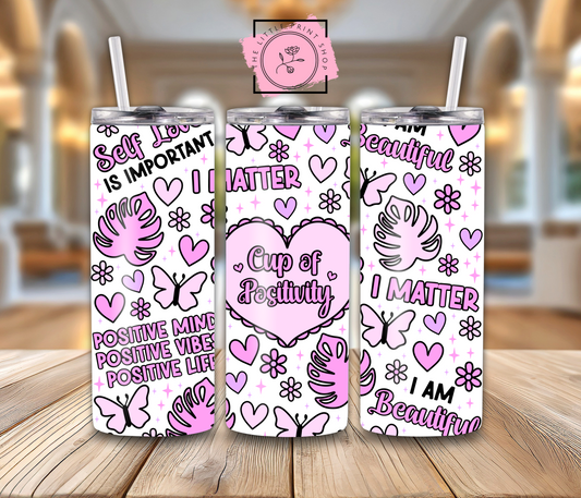 Cup Of Positivity - 20oz Sublimation Wrap