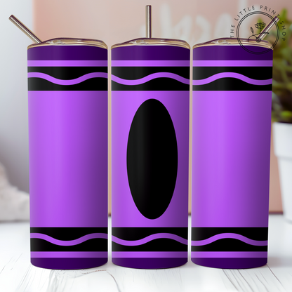 Crayon ~ Personalise - 20oz Sublimation Wrap