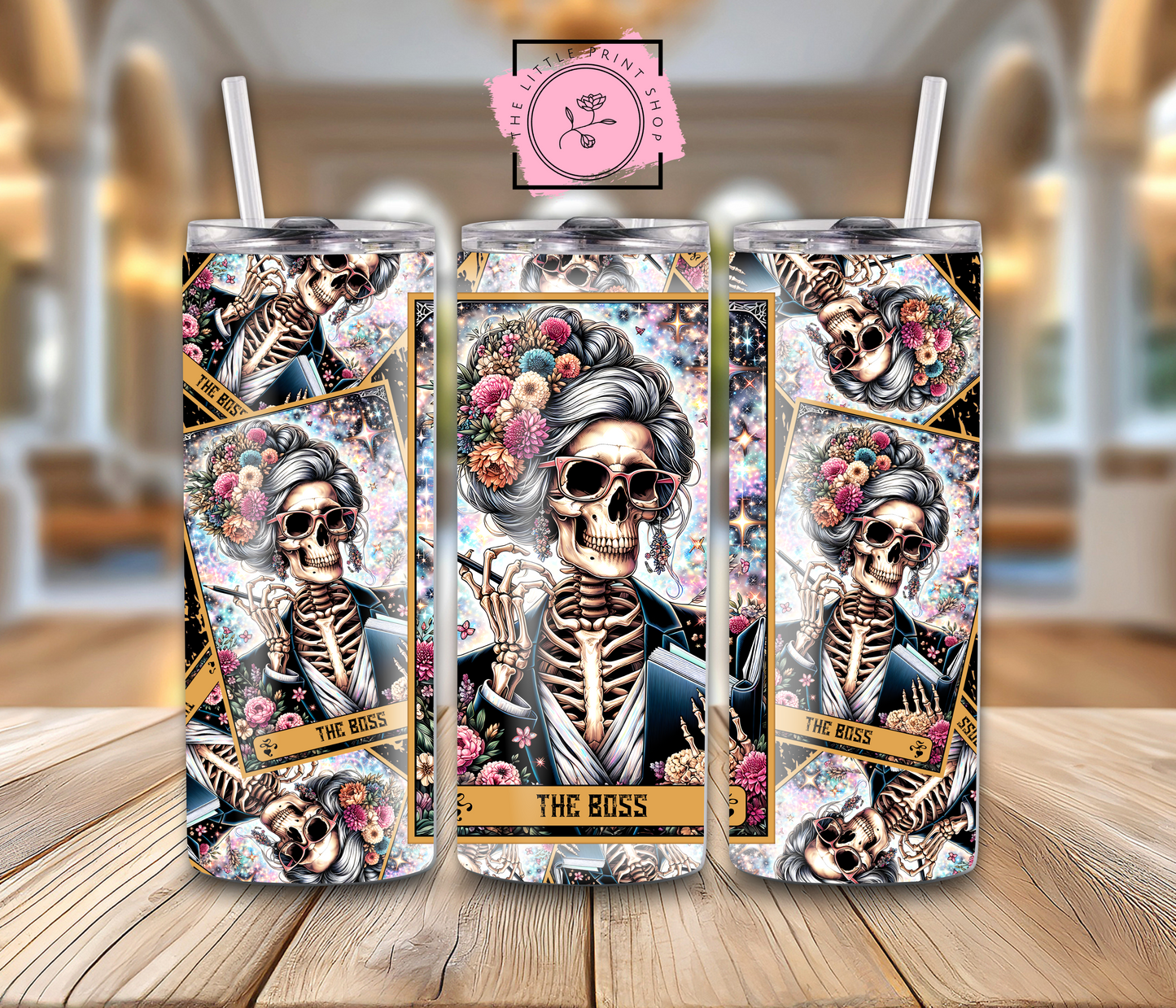 The Boss Tarot Card - 20oz Sublimation Wrap
