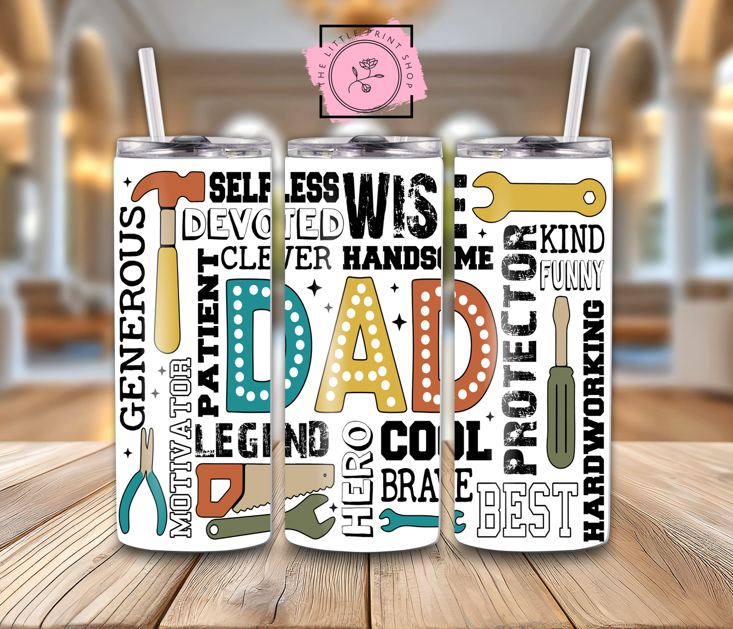 Dad Words - 20oz Sublimation Wrap