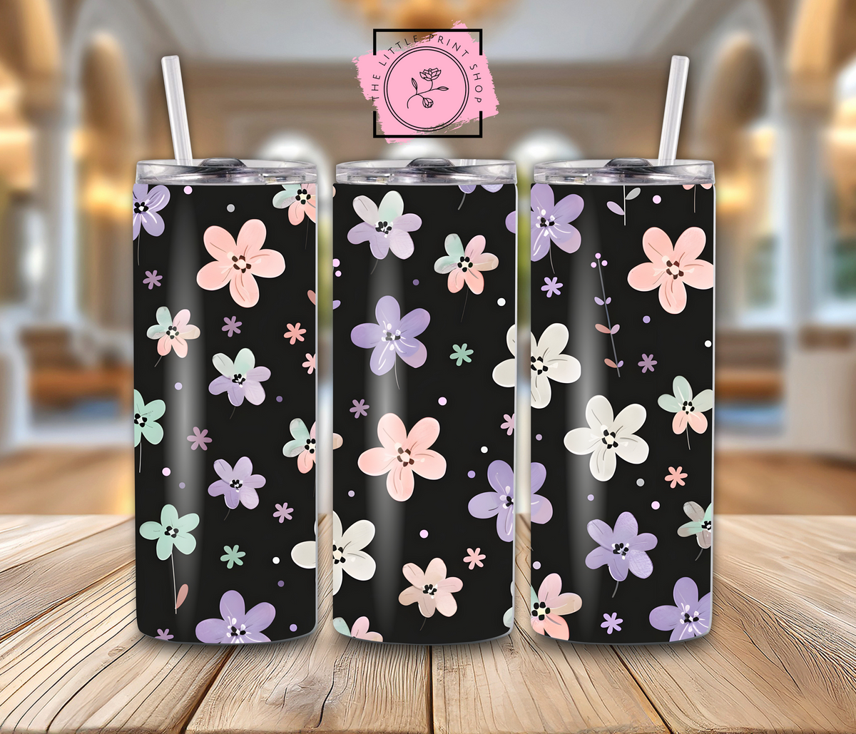 Flowers - 20oz Sublimation Wrap