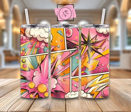 Comic Design #2 - 20oz Sublimation Wrap