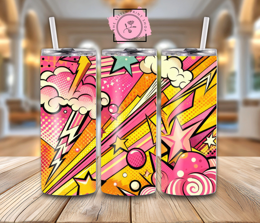 Comic Design #1 - 20oz Sublimation Wrap
