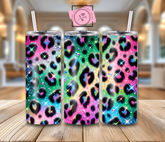 Leopard Print Multicoloured - 20oz Sublimation Wrap