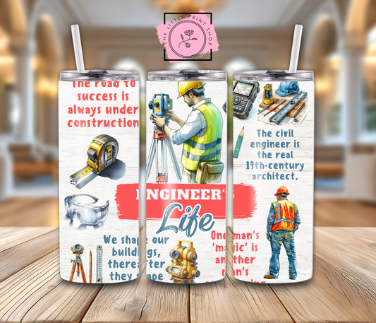 Engineer Life - 20oz Sublimation Wrap