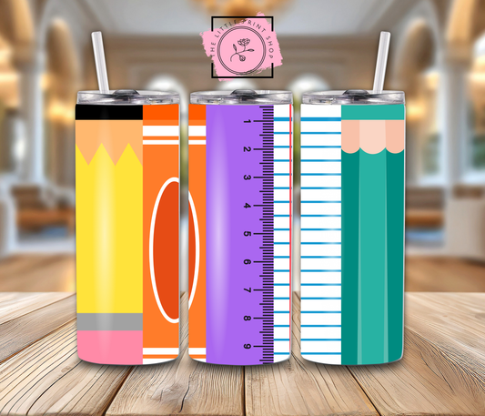 Pencils - 20oz Sublimation Wrap