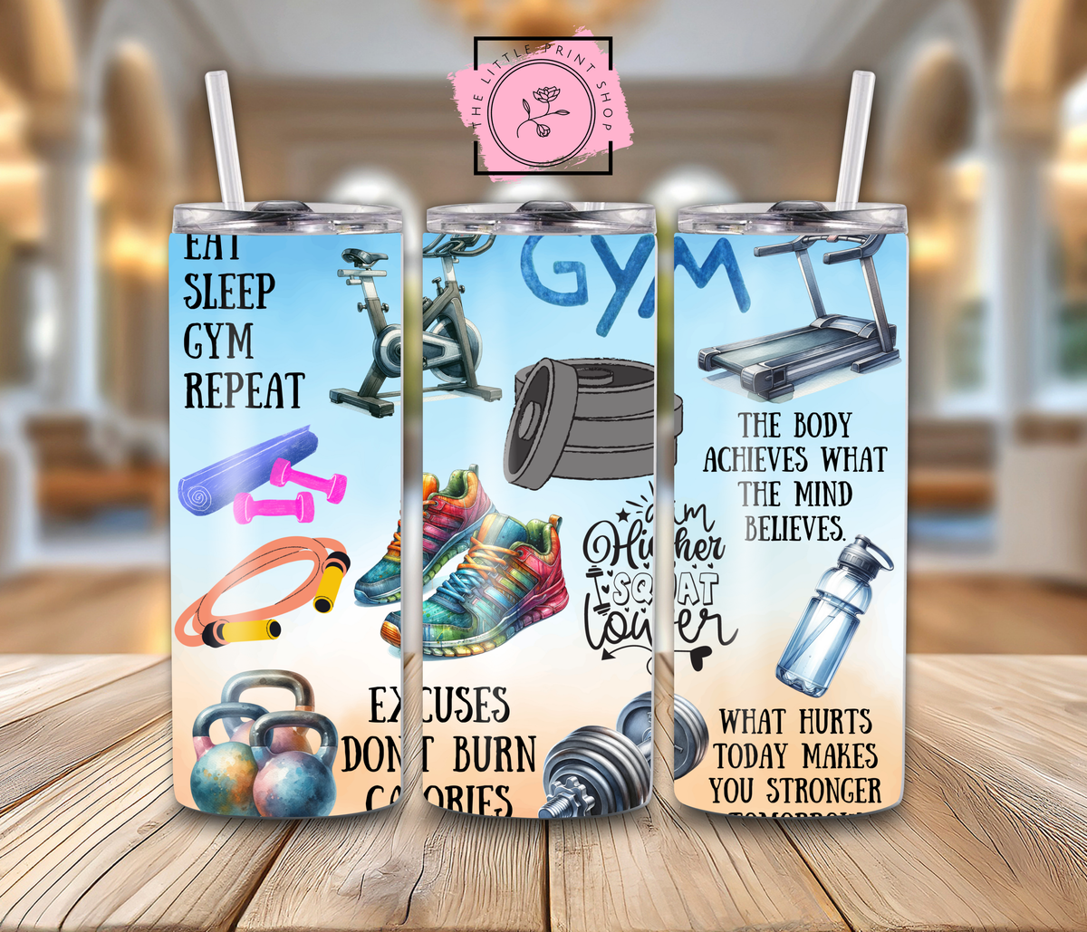 Gym Life - 20oz Sublimation Wrap