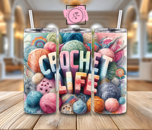 Crochet Life - 20oz Sublimation Wrap