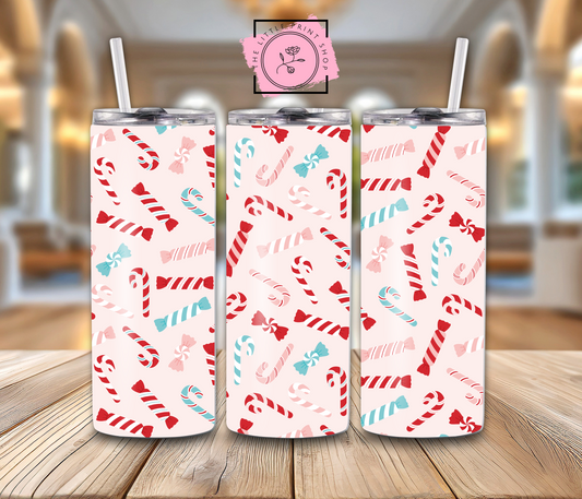 Candy Canes - 20oz Sublimation Wrap