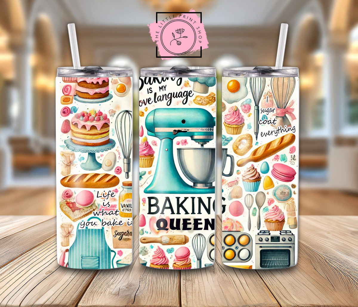 Baking Queen - 20oz Sublimation Wrap