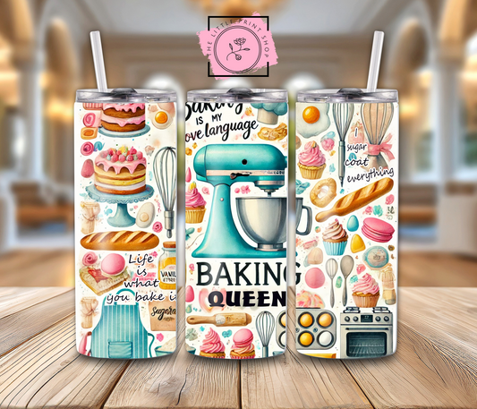 Baking Queen - 20oz Sublimation Wrap