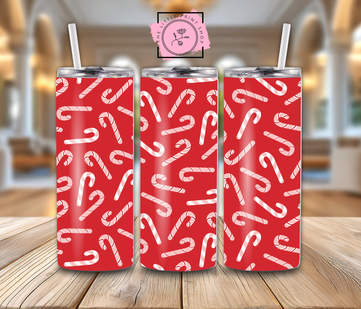 Candy Canes - 20oz Sublimation Wrap