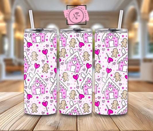 Pink Christmas - 20oz Sublimation Wrap