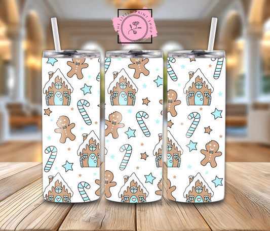 Blue Houses - 20oz Sublimation Wrap