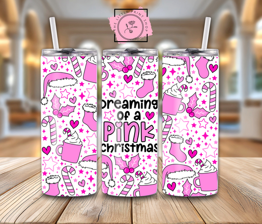 Pink Christmas - 20oz Sublimation Wrap