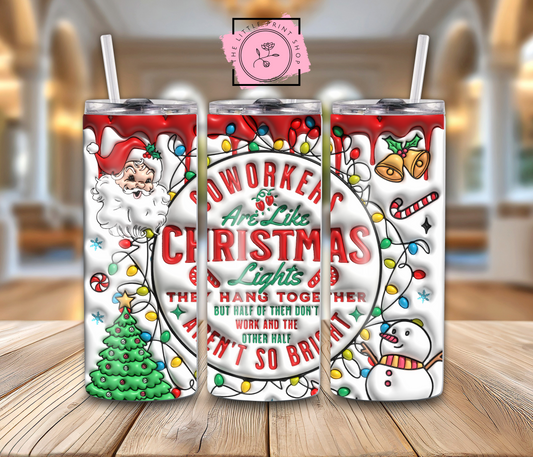 Christmas Lights - 20oz Sublimation Wrap