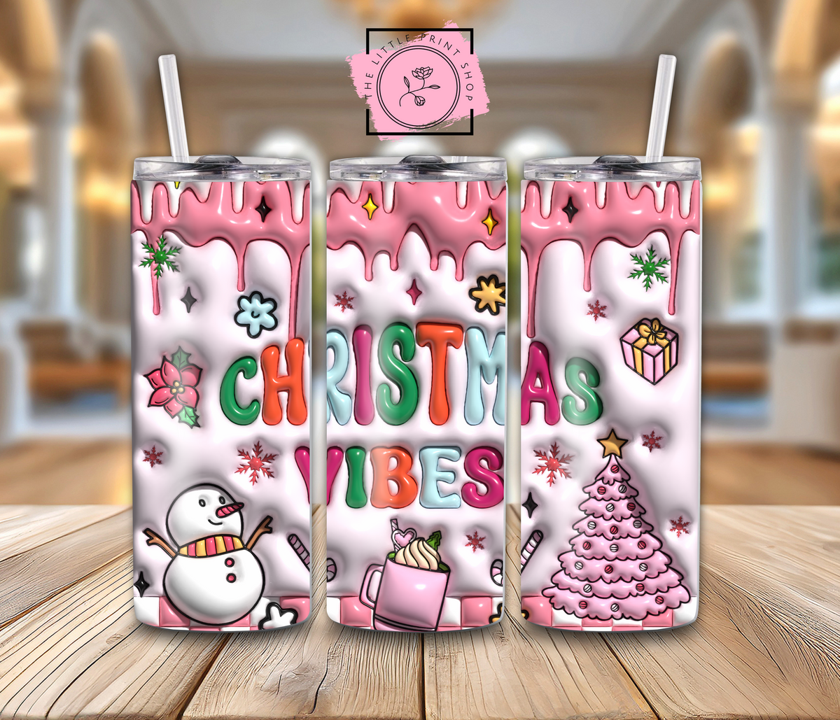 Christmas Vibes - 20oz Sublimation Wrap