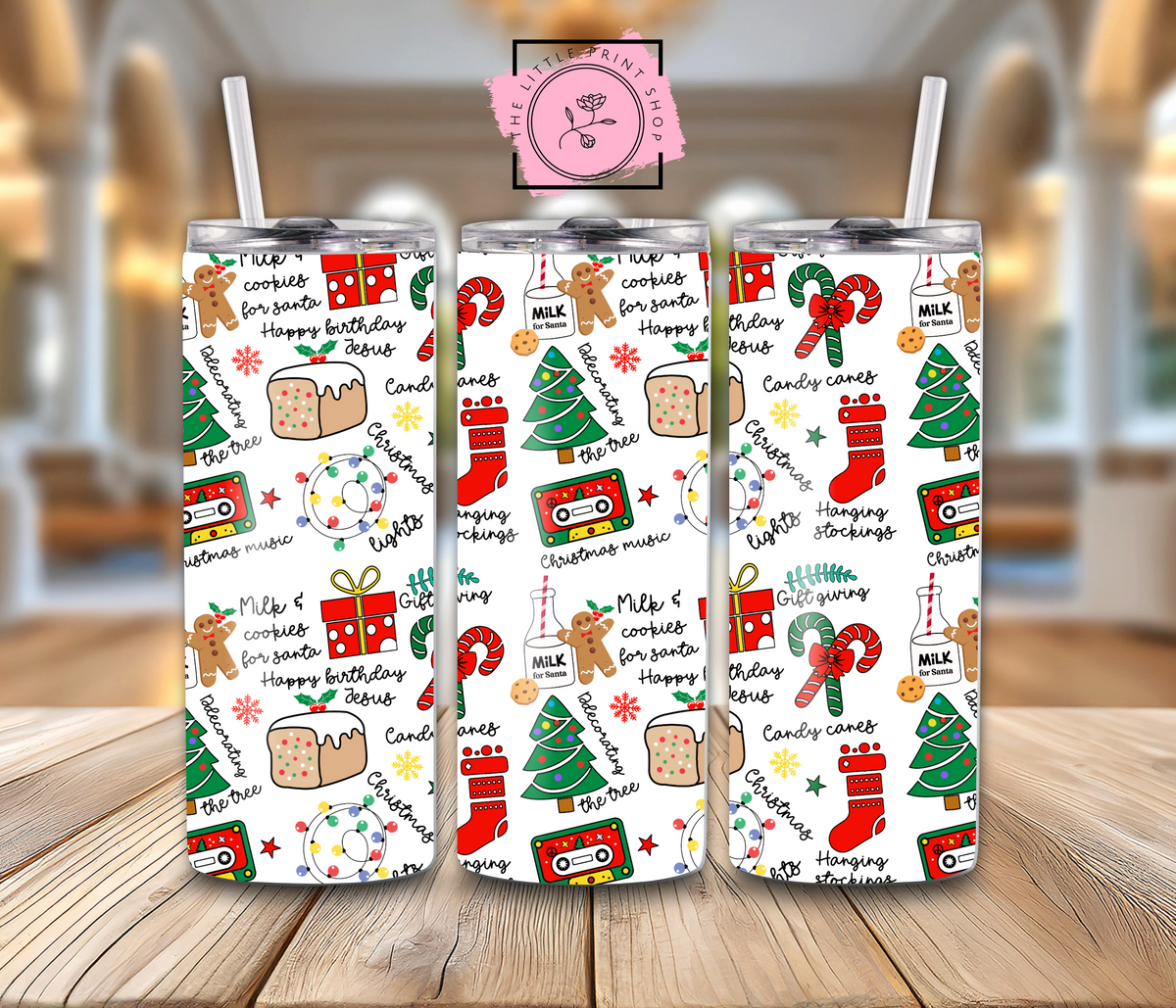 Christmas Icons - 20oz Sublimation Wrap