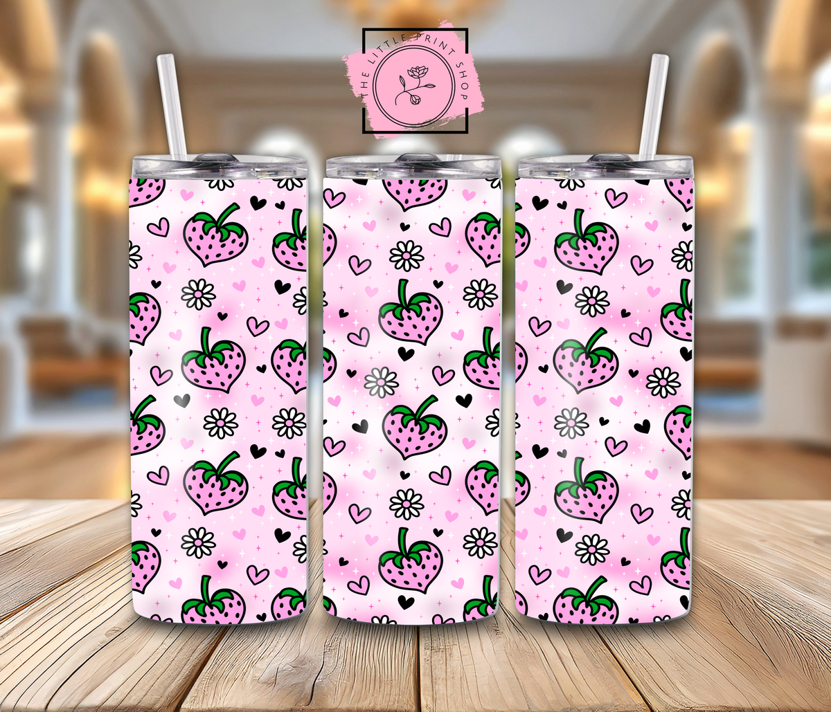 Strawberries - 20oz Sublimation Wrap