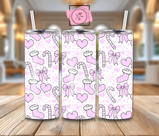 Pink Stockings - 20oz Sublimation Wrap