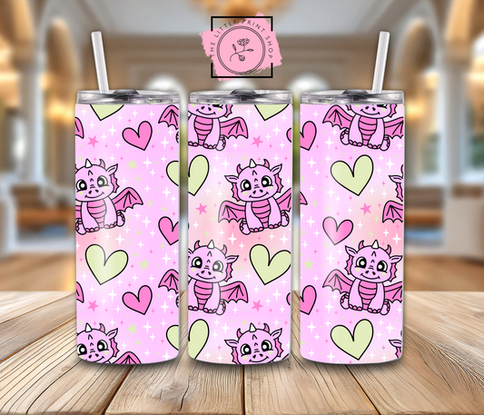 Pink Dragons - 20oz Sublimation Wrap