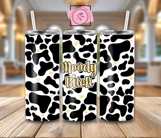 Moody Bitch - Yellow - 20oz Sublimation Wrap