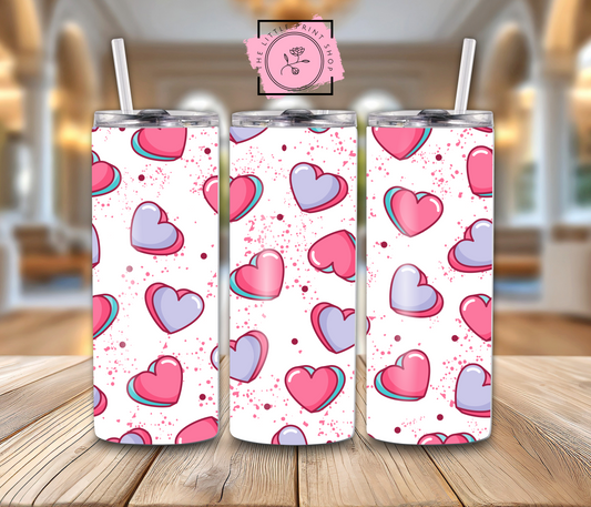 Valentines Hearts - 20oz Sublimation Wrap