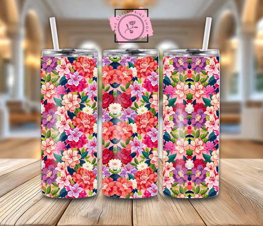 Flowers - 20oz Sublimation Wrap