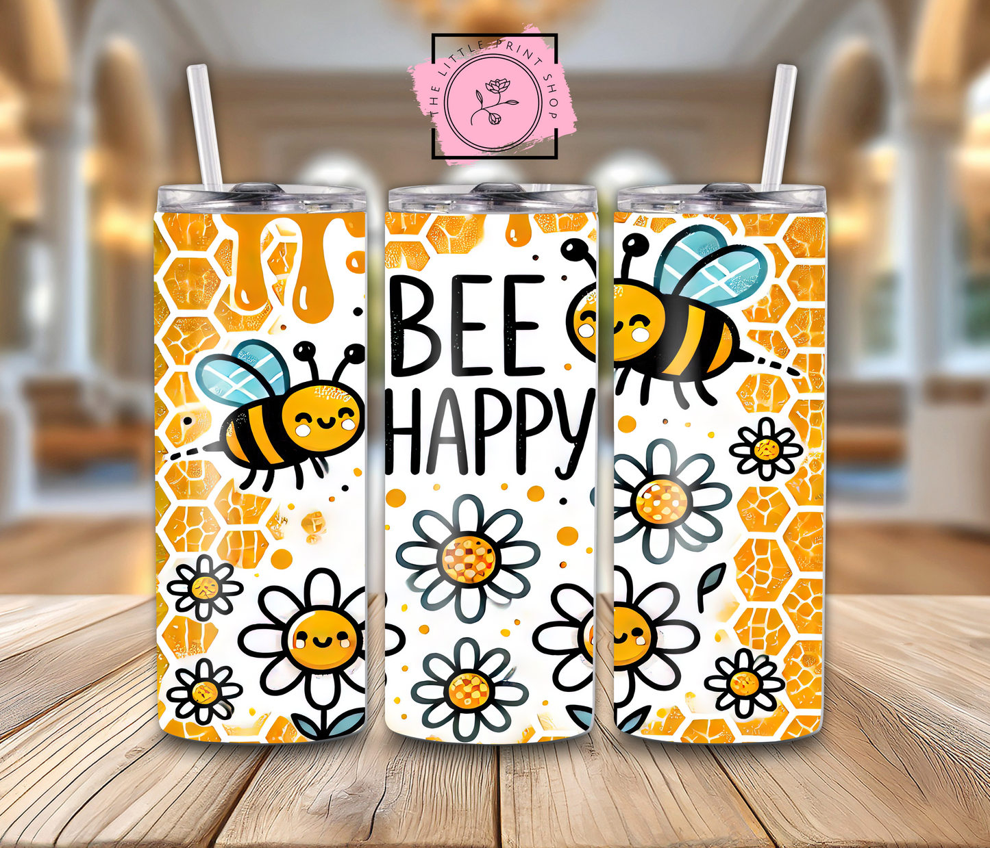 Bee Happy - 20oz Sublimation Wrap