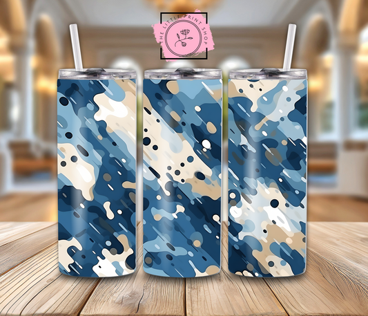 Blue Cameo - 20oz Sublimation Wrap