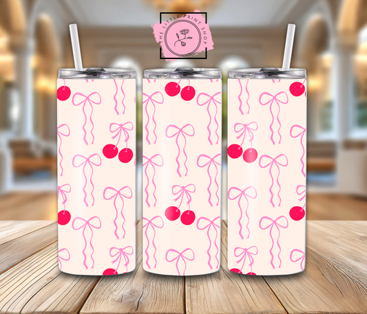 Pink Cherries - 20oz Sublimation Wrap