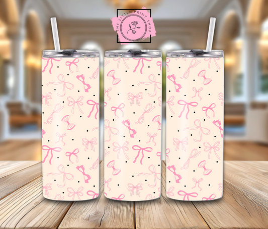 Pink Bows - 20oz Sublimation Wrap