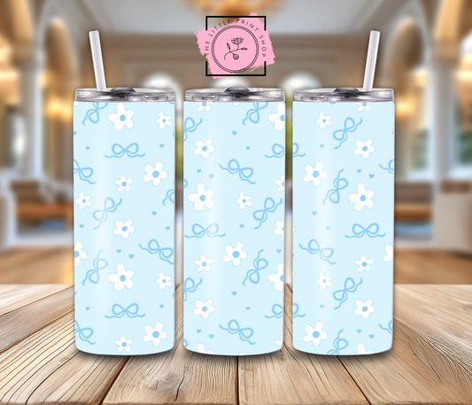 Blue Bows - 20oz Sublimation Wrap