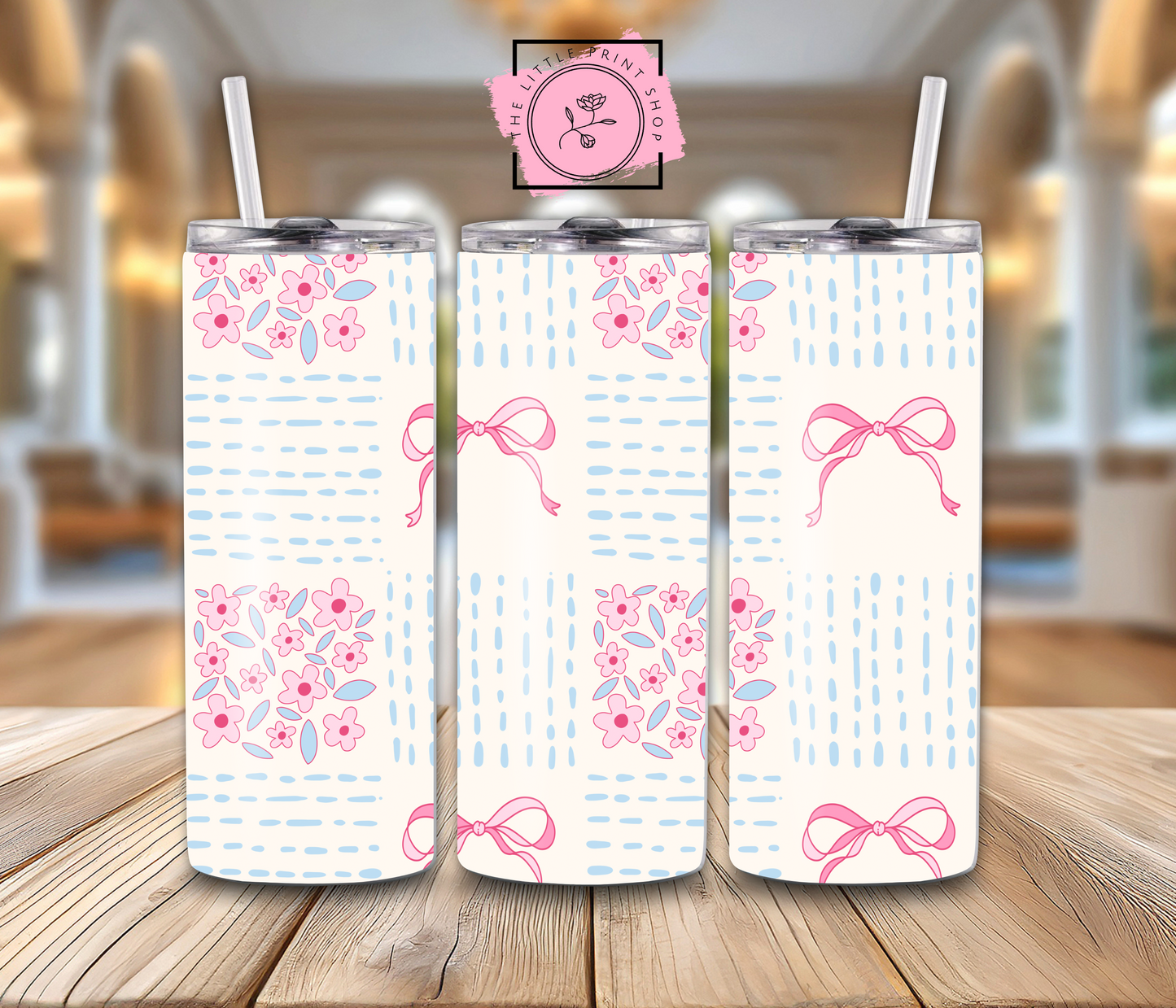 Pretty Bows - 20oz Sublimation Wrap