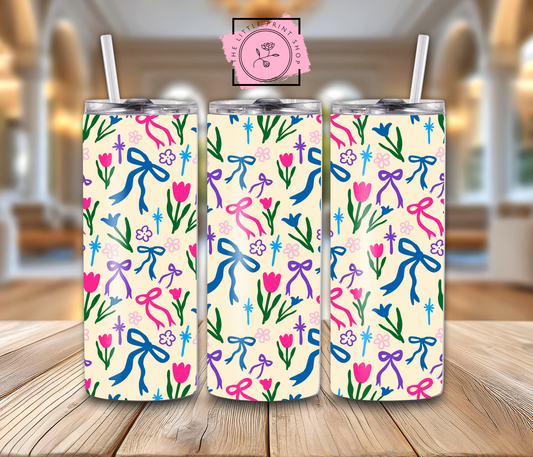 Colourful Bows - 20oz Sublimation Wrap