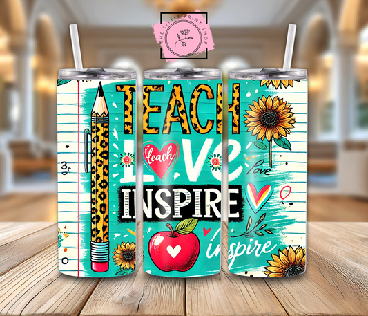 Teacher Love Inspire - 20oz Sublimation Wrap