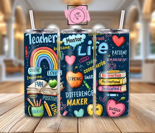 Teacher - 20oz Sublimation Wrap