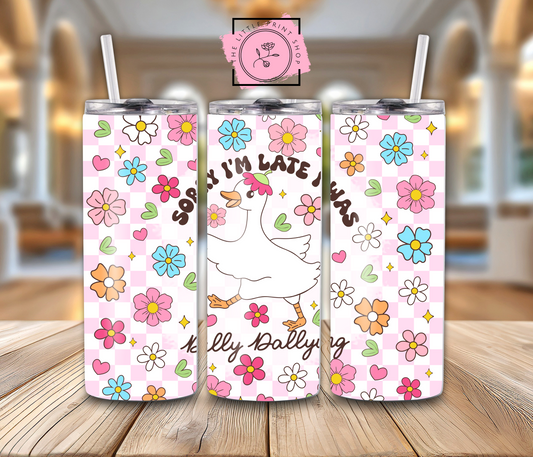 Sorry I'm Late - 20oz Sublimation Wrap