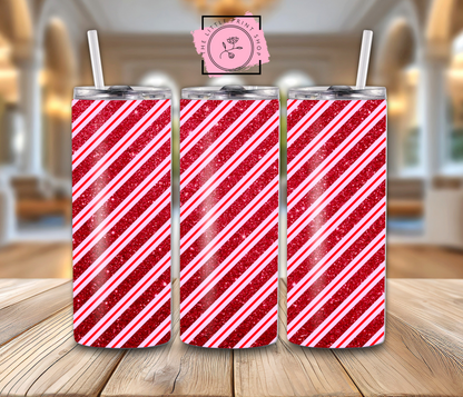 Red Glitter - 20oz Sublimation Wrap